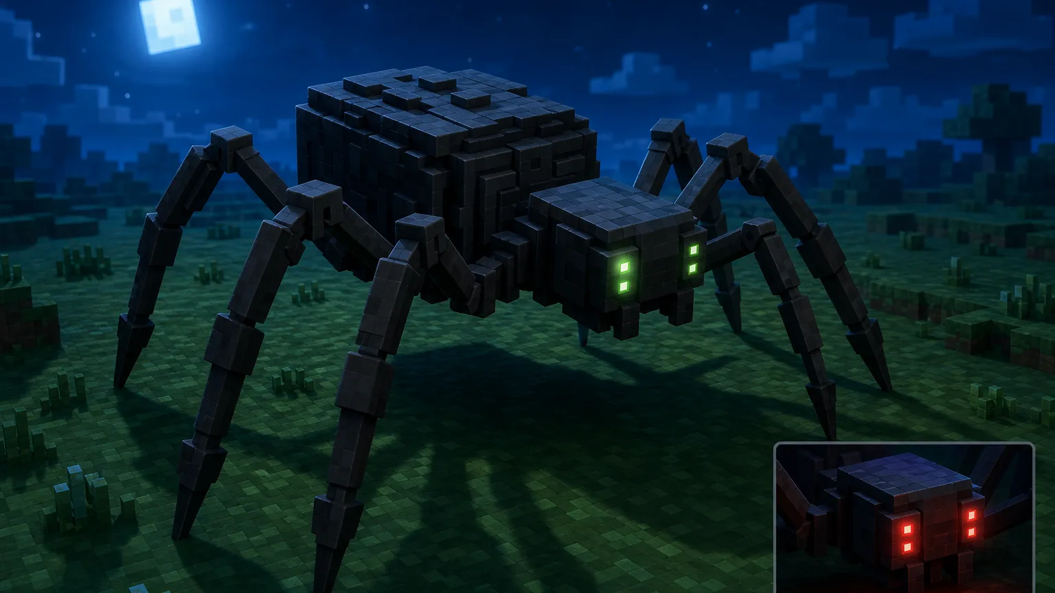 你的世界方块蜘蛛概念稿
